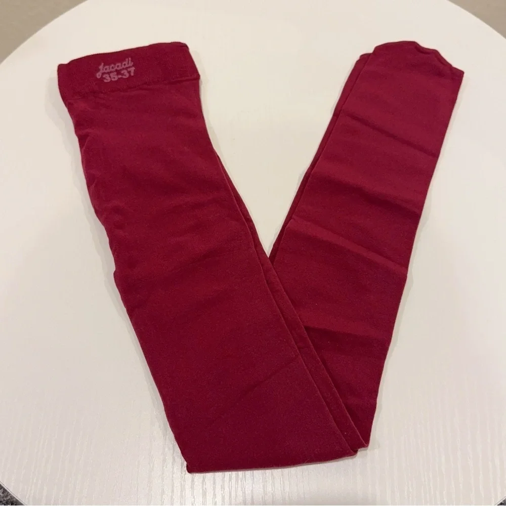 Jacadi Burgundy Plain Stocking Tights Multiple Sizes